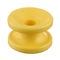 12kv plastik donat isolator 10mm kuku sudut bulat kuning gelendong Pagar Listrik isolator Dengan Berat 12.8g