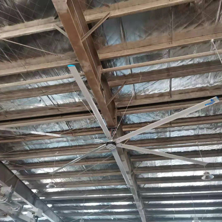 Kipas Angin Langit-Langit Industri 6 Bilah Bertenaga 10m3/Min Volume Udara/W 1500w Daya Masukan