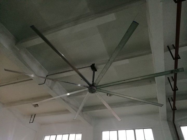 Kipas Angin Langit-Langit Industri 6 Bilah Bertenaga 10m3/Min Volume Udara/W 1500w Daya Masukan