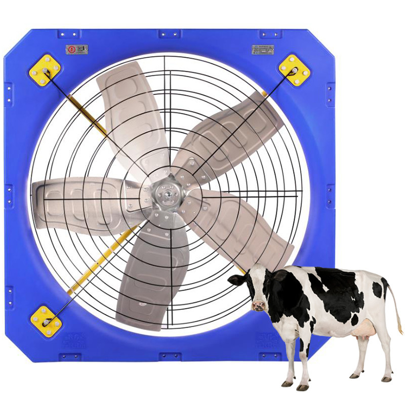 610RPM Kecepatan Rotasi Penggemar Ventilasi Ternak dengan Mode Drive Langsung dan Frekuensi 50-60HZ