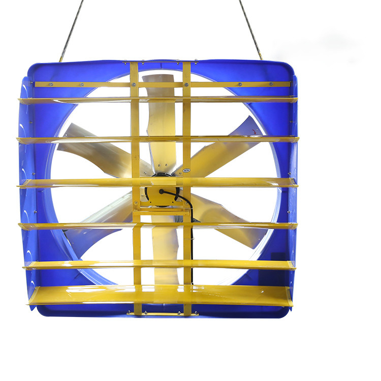 Kekuatan Lantai ganda PE Peternakan Circulation Fan 1830mm Blade Diameter 6.2m/s Kecepatan angin