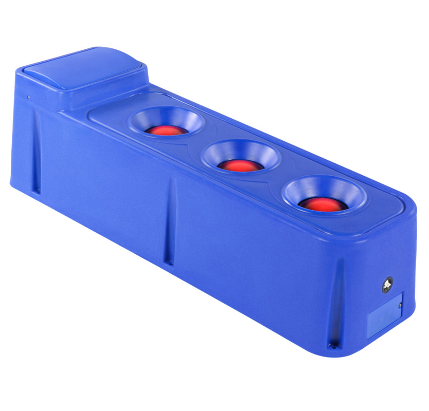 Blue LLDPE Livestock Auto Waterer dengan built-in temperature control untuk sapi domba kuda 100-120L/min aliran rate