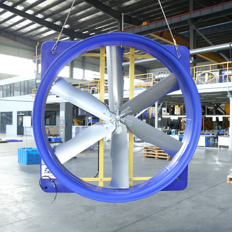 Fener Ventilasi Peternakan Modern 2kW 6.2m/s Kecepatan Angin untuk Pendingin Unggas