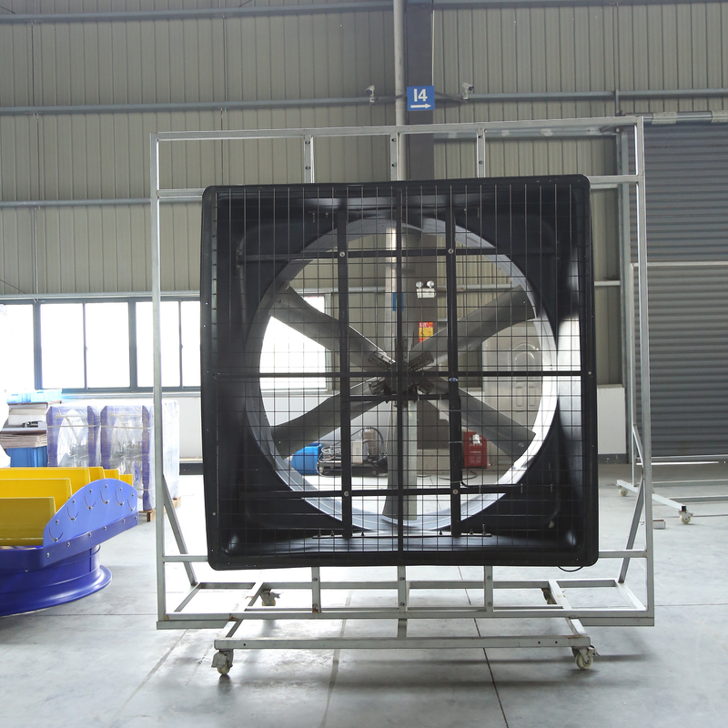 IP55 Rating 2000W 72'' Exhaust Fan dengan Volume Udara 60m3/h untuk Exhaust Industri