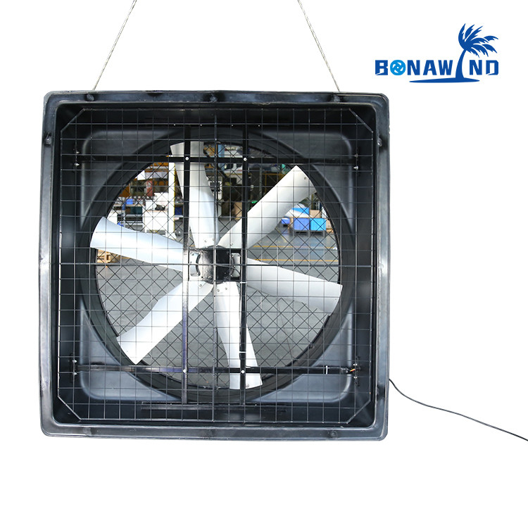 IP55 Rating 2000W 72'' Exhaust Fan dengan Volume Udara 60m3/h untuk Exhaust Industri