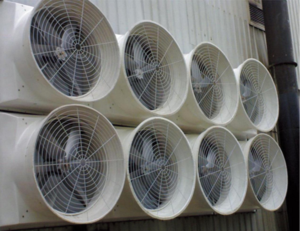 Kecepatan Variabel 120cm REFINE Kipas pembuangan 56,4m3/h Volume udara 48000m3/h Kapasitas aliran udara