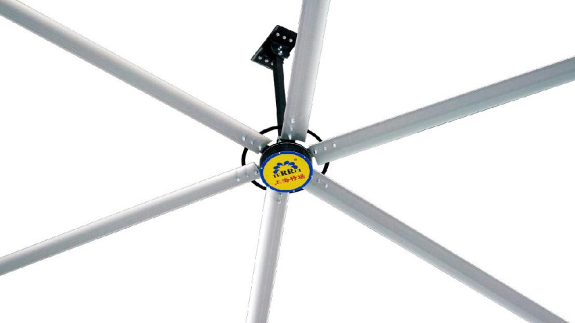 IP55 Kipas langit-langit industri dengan motor DC tanpa sikat 1500w Daya 55r/min Kecepatan rotasi