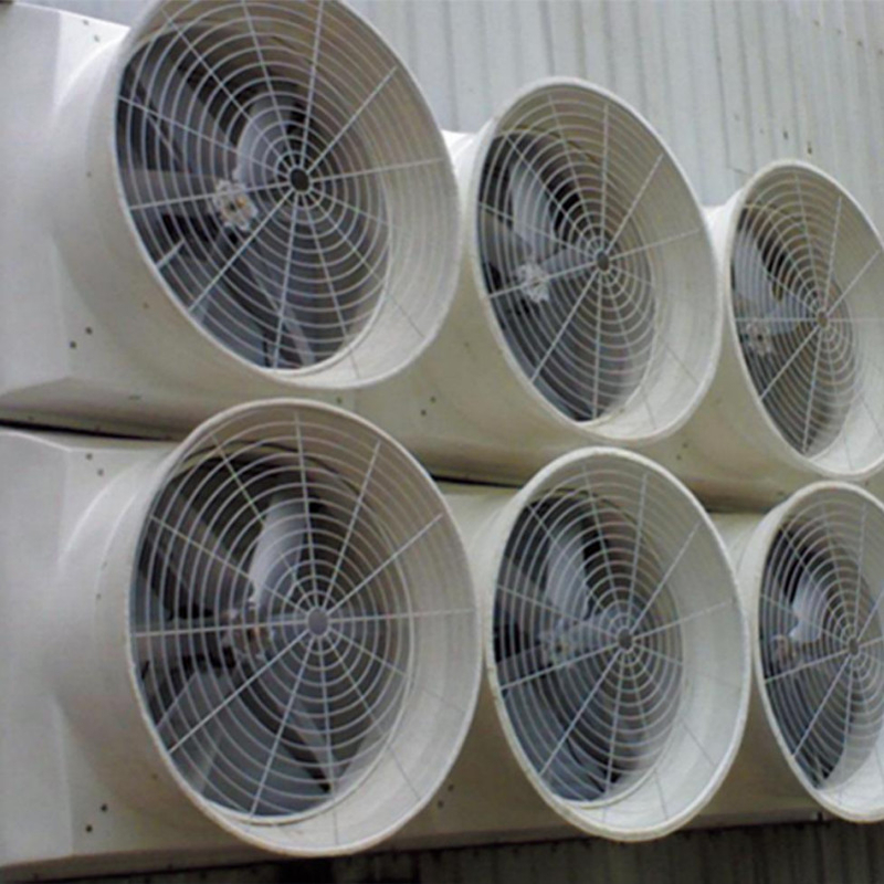 Kipas pembuangan industri dengan kecepatan putaran 460 r/menit untuk aliran udara yang optimal dan daya 850w