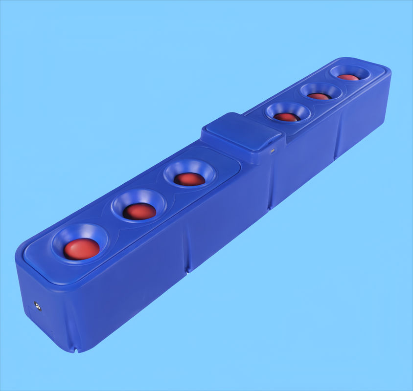 Cattle Water Trough TPT401BLH adalah trough tahan korosi biru dengan enam lubang