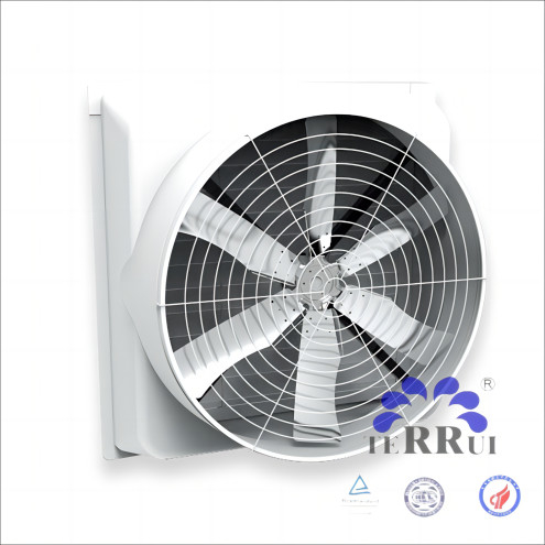 Kipas pembuangan industri dengan kecepatan putaran 460 r/menit untuk aliran udara yang optimal dan daya 850w