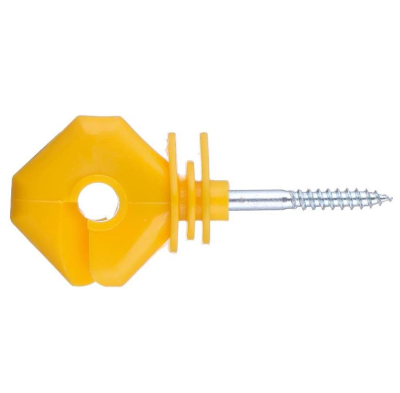 Isolator tiang kayu berwarna hitam/kuning terbuat dari plastik untuk peningkatan visibilitas dan daya tahan