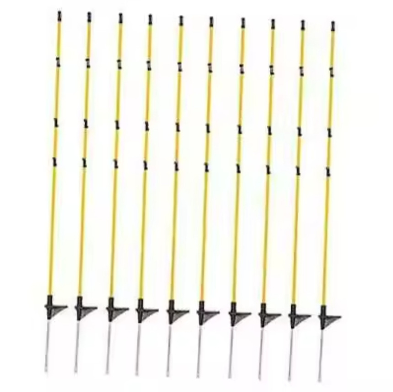 Pos serat kaca bulat dengan tinggi 120cm diameter 10mm 50pcs per karton dan 1 tahun garansi untuk beberapa aplikasi