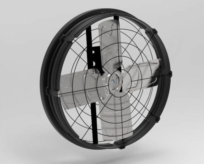 Penggemar kandang ternak dengan Noise≤69dB 1115*1115*285mm Ukuran Frame Dan 410w Daya Masuk