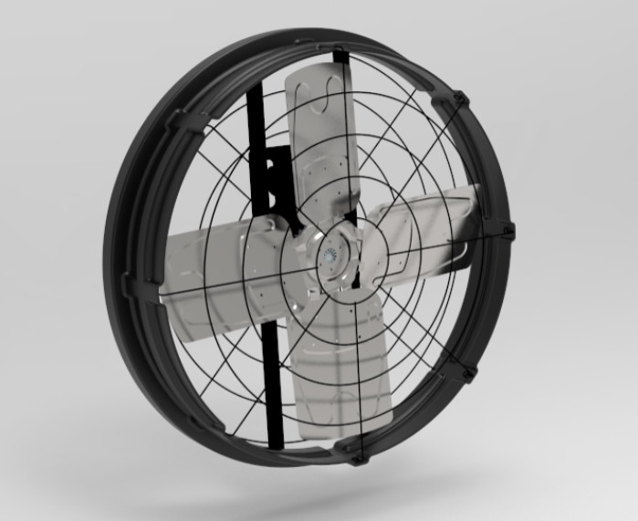 Penggemar kandang ternak dengan Noise≤69dB 1115*1115*285mm Ukuran Frame Dan 410w Daya Masuk
