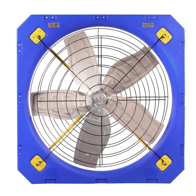 610RPM Kecepatan Rotasi Penggemar Ventilasi Ternak dengan Mode Drive Langsung dan Frekuensi 50-60HZ