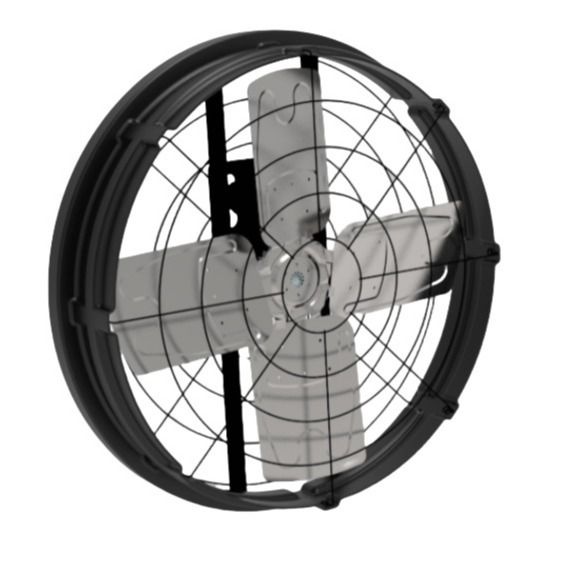 Penggemar Ventilasi Ternak Drive Langsung dengan Volume dan kekuatan udara 81,4m3/h Bahan rangka PE lapisan ganda