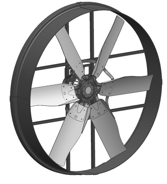 Penghematan Energi dan Kipas Unggas dilengkapi dengan Motor DC Tanpa Sikat Magnet Permanen Rotor Luar