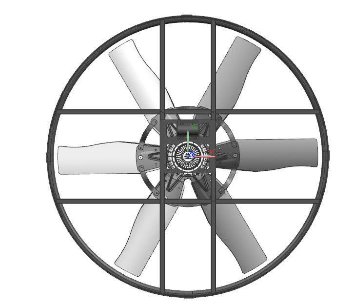 Kipas Ventilasi Peternakan Hemat Energi dan Tingkat Perlindungan IP55 dengan Motor DC Tanpa Sikat Magnet Permanen Rotor Luar