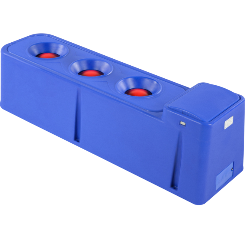 Tempat Minum Otomatis Ternak LLDPE Biru Lebar 67cm/2.2 kaki. untuk Efisiensi Manajemen Peternakan