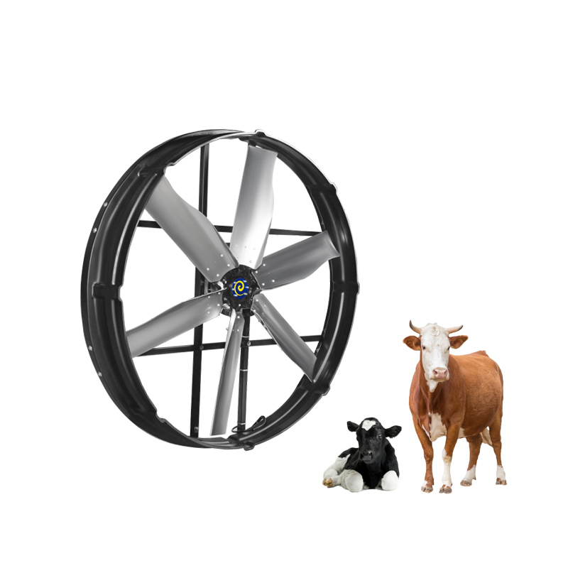 Kekuatan 2000W Kipas knalpot industri IP55 Tingkat perlindungan 60mm Instalasi pipa 345r/min Kecepatan rotasi