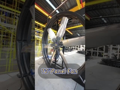 Ukuran frame 2015*2015*455mm Penggemar ventilasi ternak dengan volume udara 120193m3/h