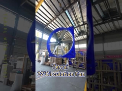 Modern Circulation Fan 1.8kW Peternakan Ventilation Fan 120193m3/h 6.2m/s Kecepatan Angin