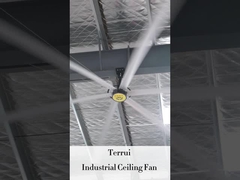 Kekuatan 6pcs Alloy Blade Industrial Ceiling Fan dengan Variable Speed Control