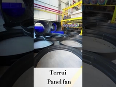 Kekuatan kipas knalpot industri dengan 2000W Input 345r/min Kecepatan rotasi 20%-100% Kontrol kecepatan