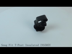 Kelas Dampak Isolator Pos Baja Kuning dan Hitam untuk Pagar Listrik