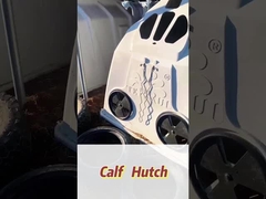 Isolasi Putih persegi panjang Polyethylene susu anak sapi hutches