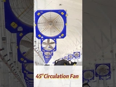 Kipas angin industri yang kuat dengan kecepatan putaran 610RPM 40700m3/h Aliran udara