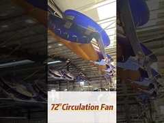 345RPM Rotasi Kecepatan kipas industri dengan Motor 2000w/2.7hp yang kuat