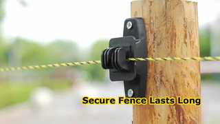 Terdiri dari plastik non-konduktif, isolator ini dibuat agar tahan lama di lingkungan pertanian yang sulit